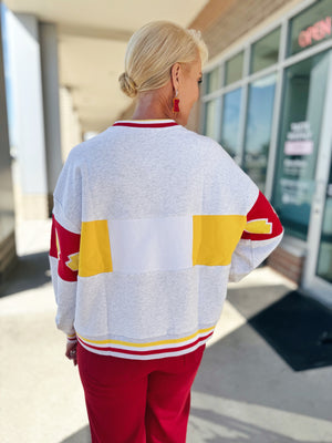 KC Stadium Football Sweatshirt - Queen of Sparkles x Amelia's Boutique