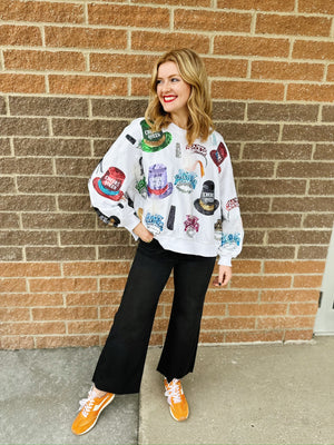 Queen of Sparkles New Years Eve Icon Sweatshirt