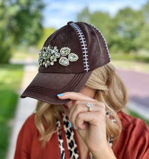 Jeweled Football Hat