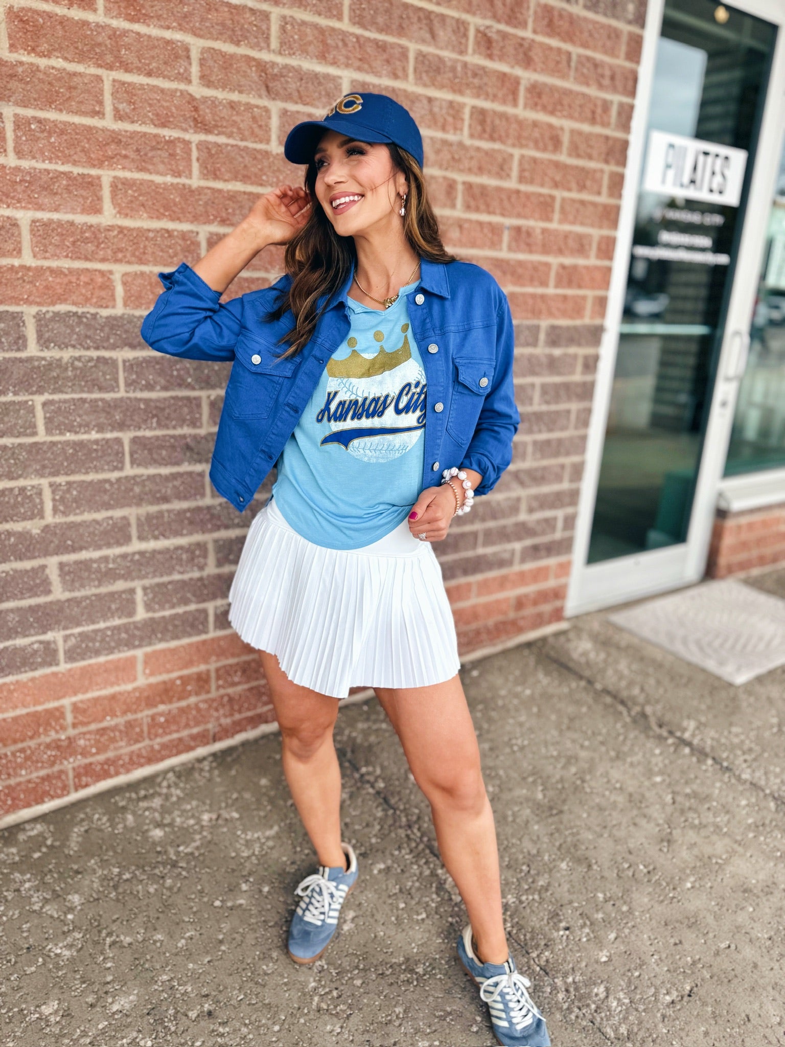 Kansas City Baseball Tee in Blue
