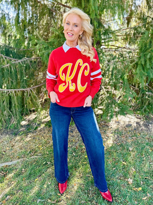 Queen of Sparkles X Amelia's Mega KC Script Sweater