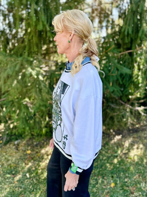 Queen of Sparkles Pickleball Sweatshirt