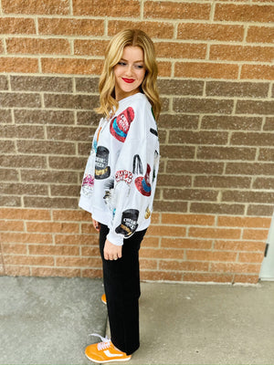 Queen of Sparkles New Years Eve Icon Sweatshirt