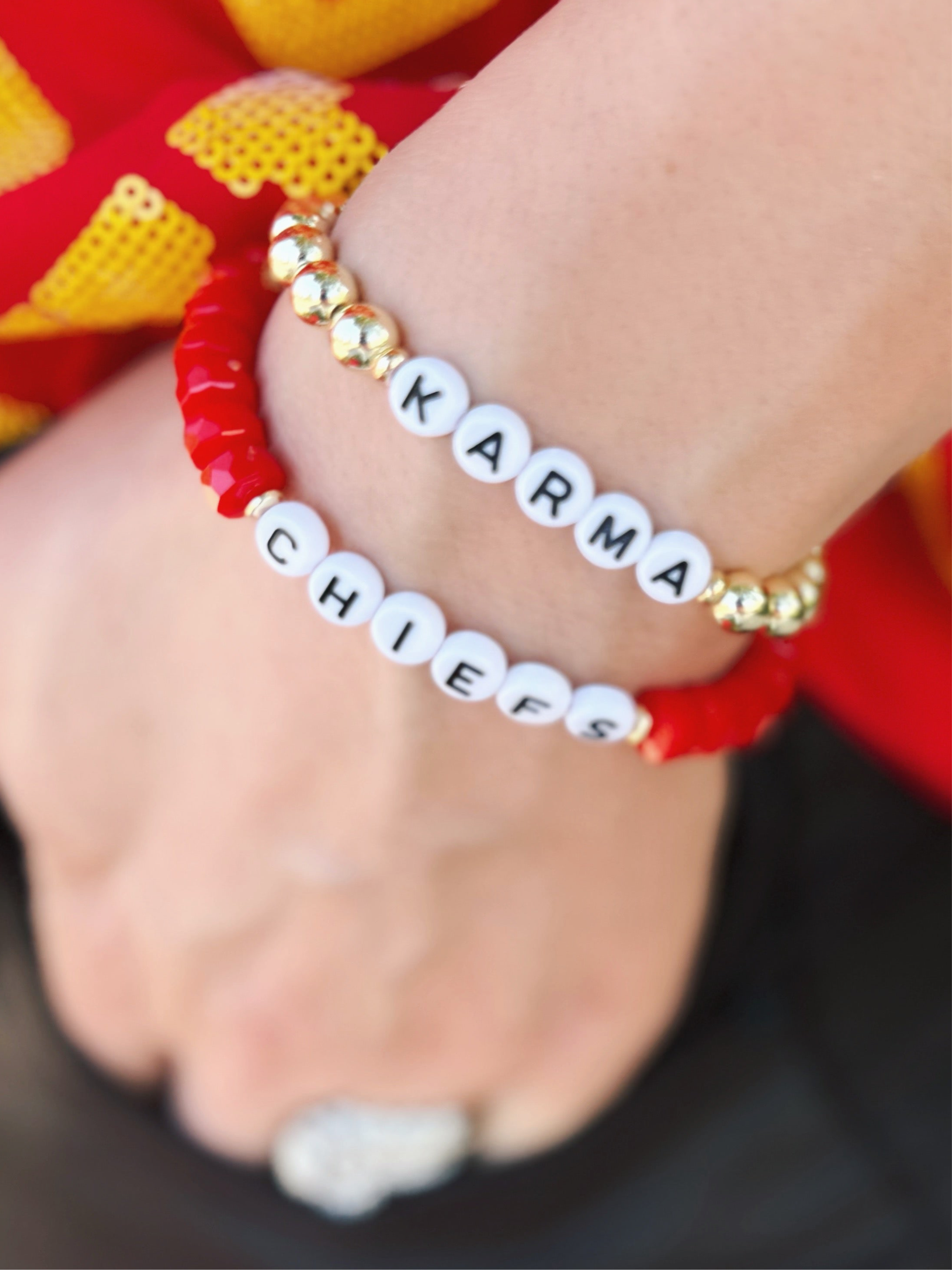 Chiefs Red Friendship Bracelet