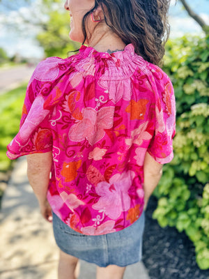 Floral Paisley Top