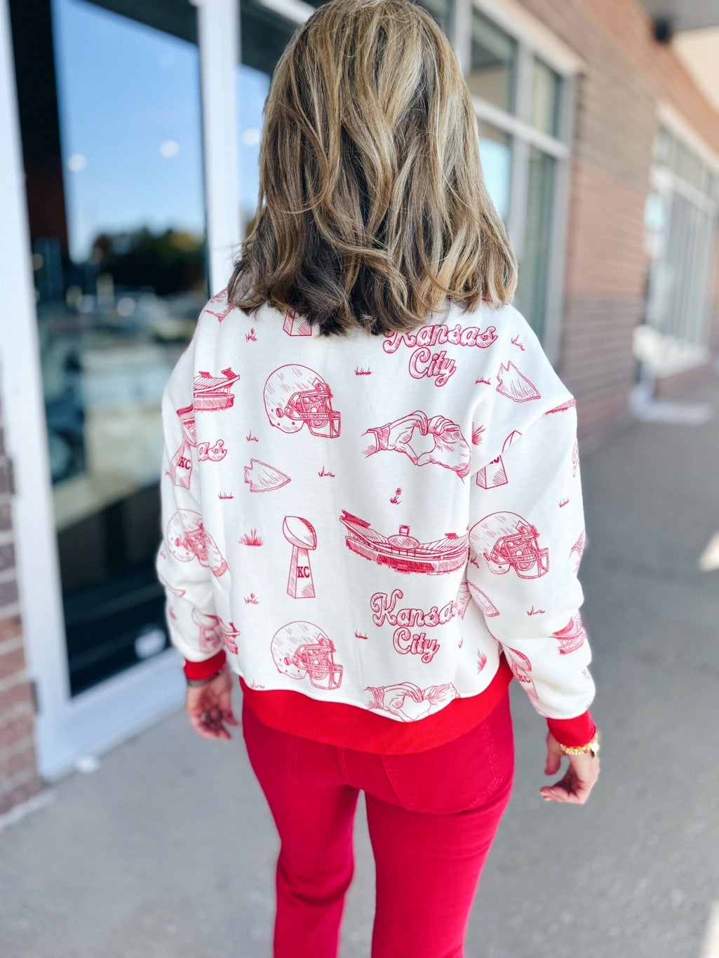 Custom Kansas City Toile Sweater Pullover