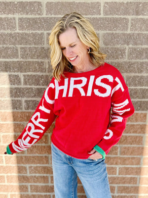 Merry Christmas Knit Sweater
