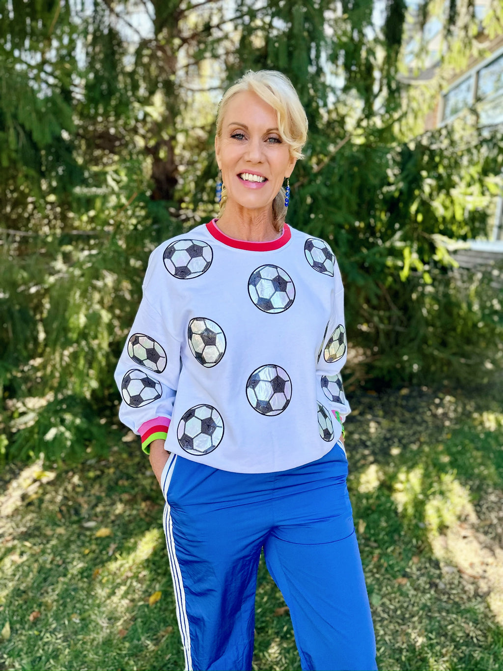 Queen of Sparkles Soccer Sweatshirt