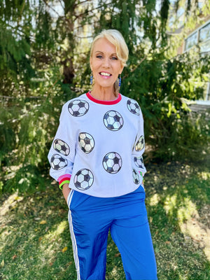 Queen of Sparkles Soccer Sweatshirt