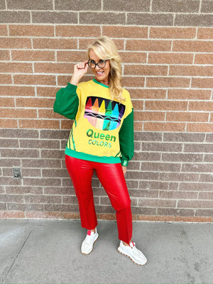 Queen of Sparkles Queen of Colors Sweatshirt