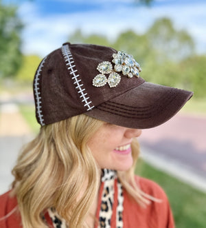 Jeweled Football Hat