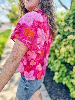 Floral Paisley Top