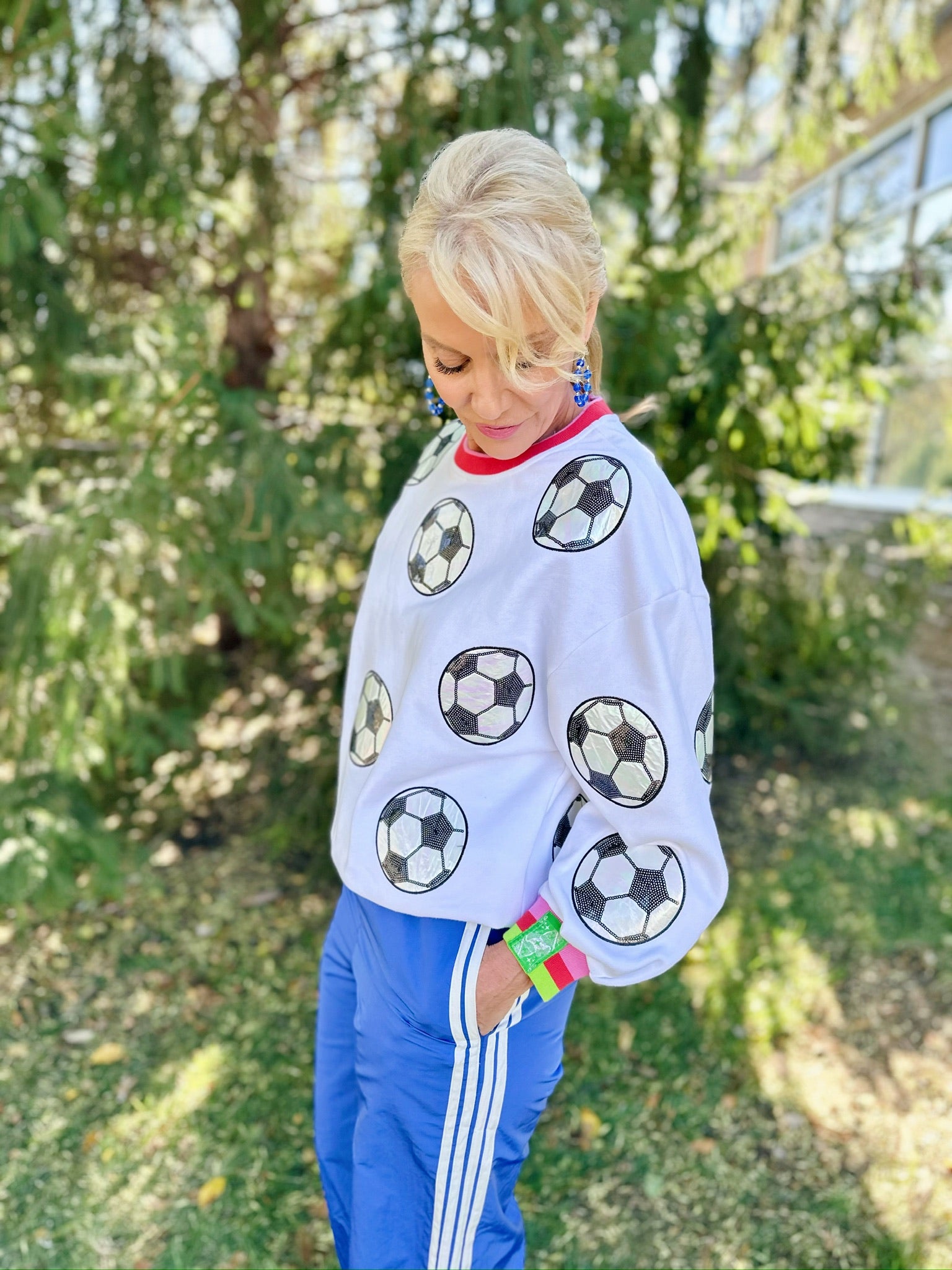 Queen of Sparkles Soccer Sweatshirt