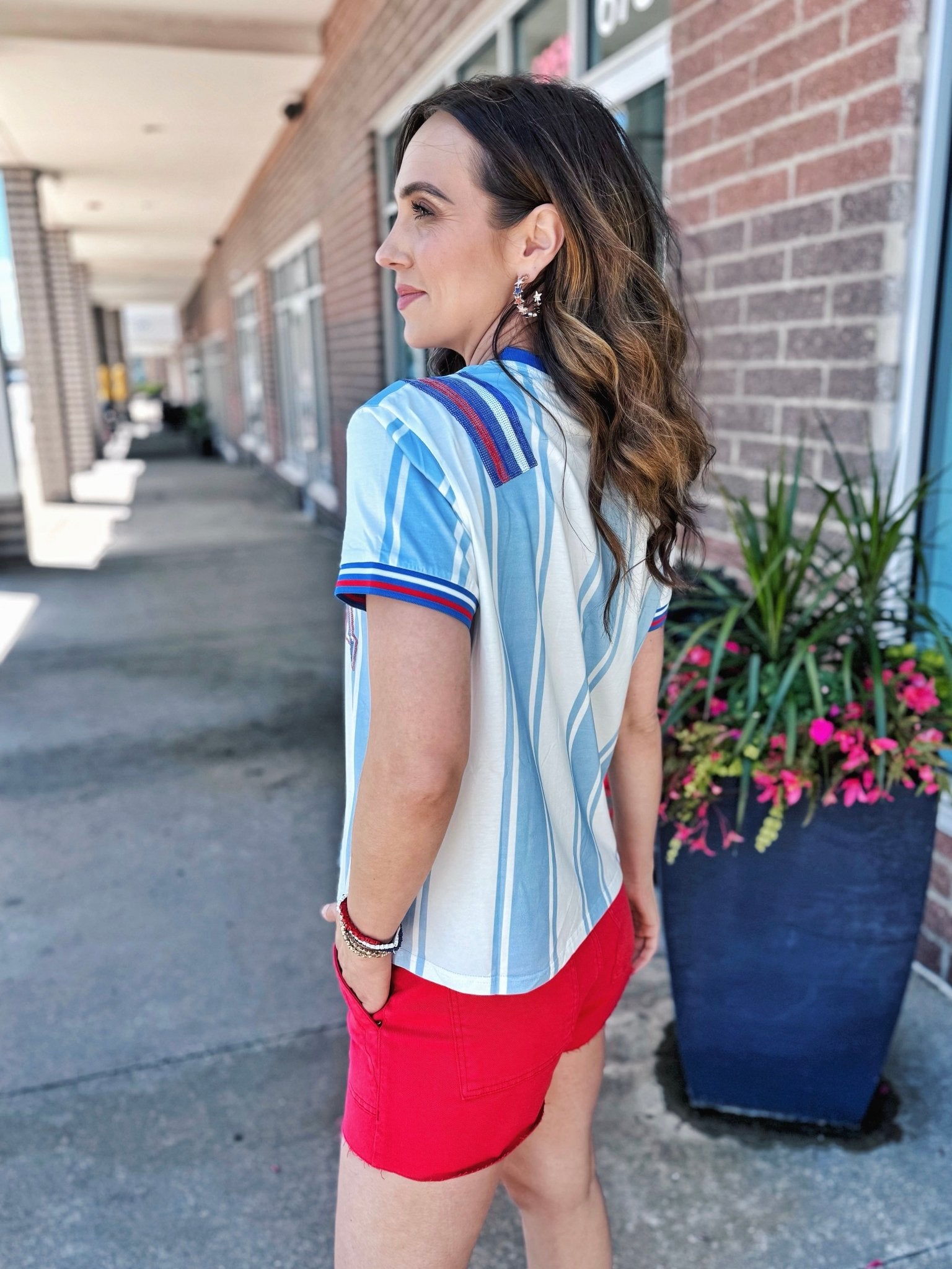 Queen of Sparkles Custom USA Soccer Jersey - Amelia's Boutique