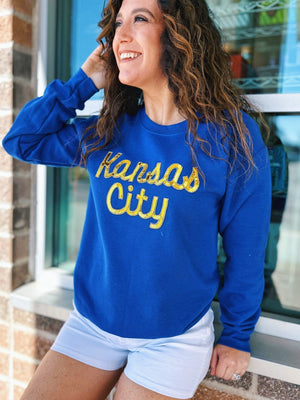 Women's Kansas City Sweatshirt in Blue