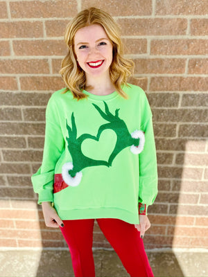 Queen of Sparkles Grinch Sweatshirt