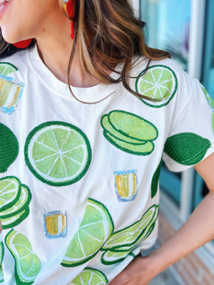 Lime and Tequila Queen of Sparkles Tee