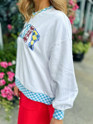 Queen of Sparkles Derby Sweatshirt