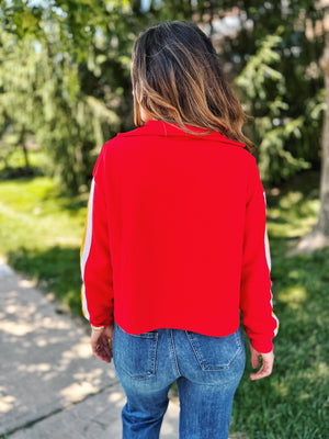 Gem KC V Neck Sweatshirt - Queen of Sparkles x Amelia's Boutique