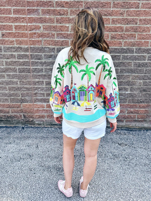 Queen of Sparkles Beach Town Sweatshirt