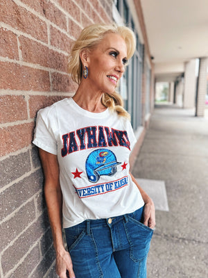Queen of Sparkles (Licensed) KU Jayhawks Baseball Tee