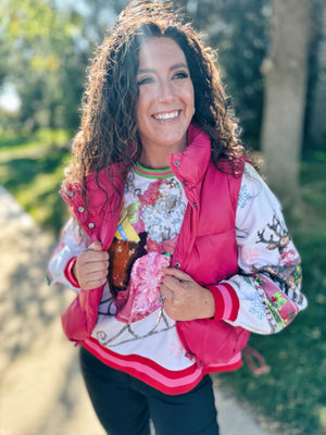 Pink Puffer Vest