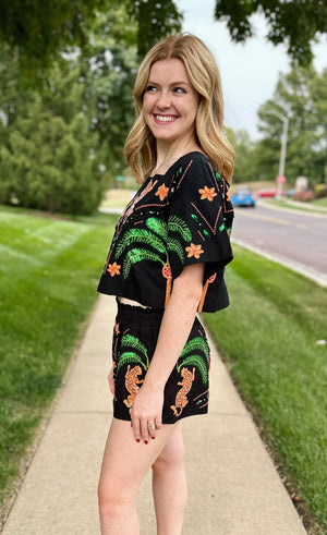Queen of Sparkles Jungle Top