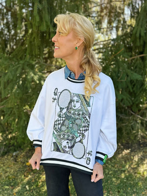Queen of Sparkles Pickleball Sweatshirt