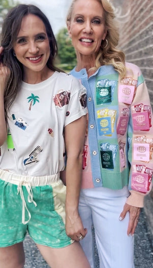 Queen of Sparkles Passport Cardigan