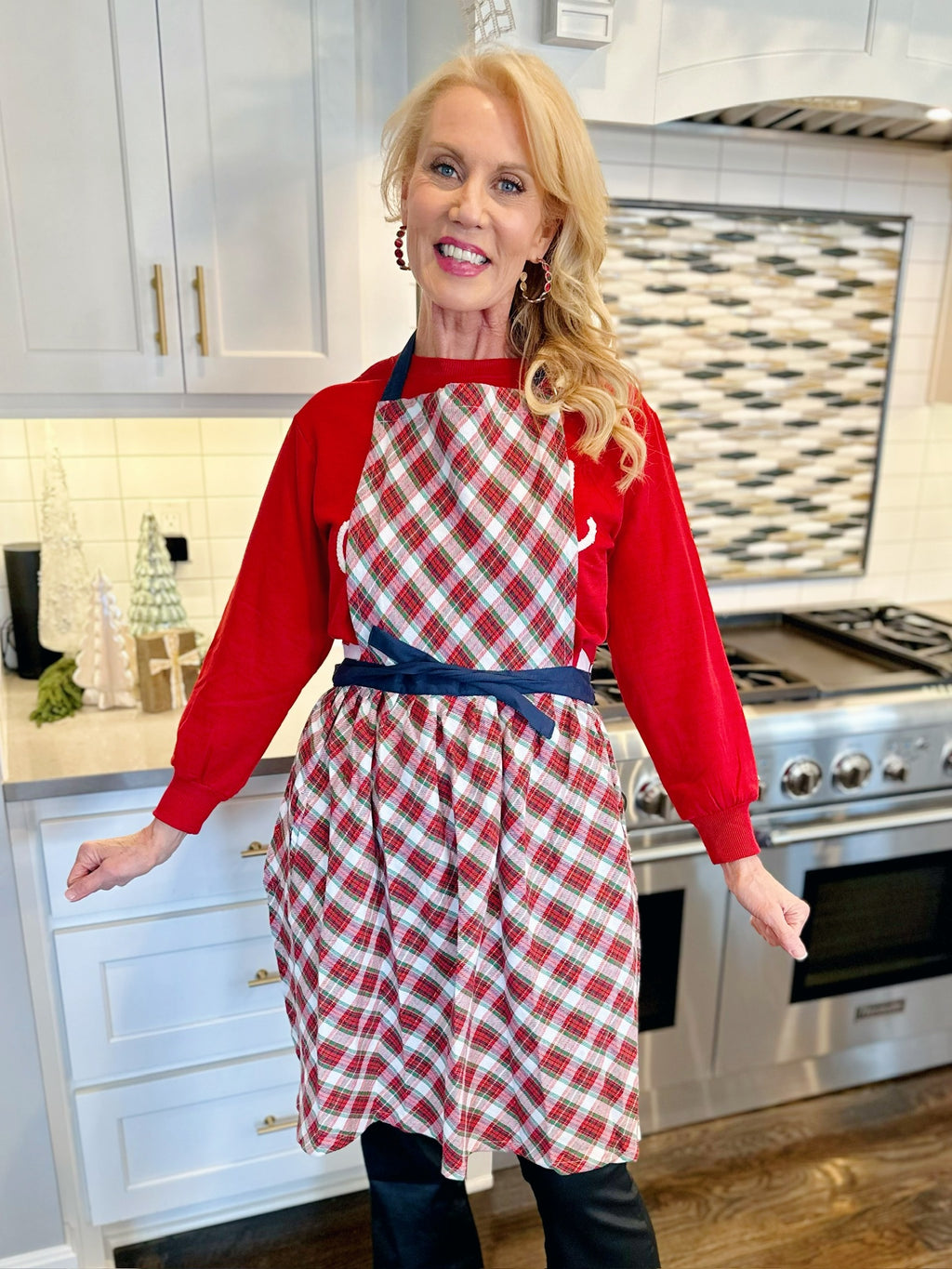 Holiday Plaid Apron
