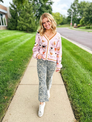 Queen of Sparkles Coffee Cardigan