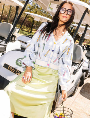 Queen of Sparkles Golf Tee Cardigan