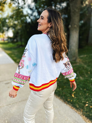 Queen of Sparkles x Amelia’s Boutique KC Santa Sleigh Sweatshirt