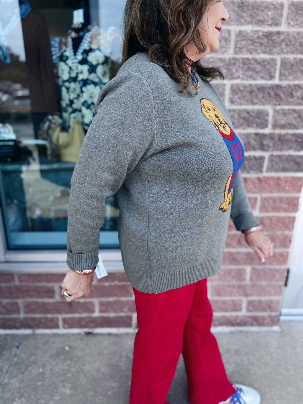 Licensed Kansas (KU) Dog Sweater - Amelia's Boutique