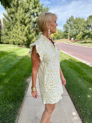 Metallic Cheetah Dress