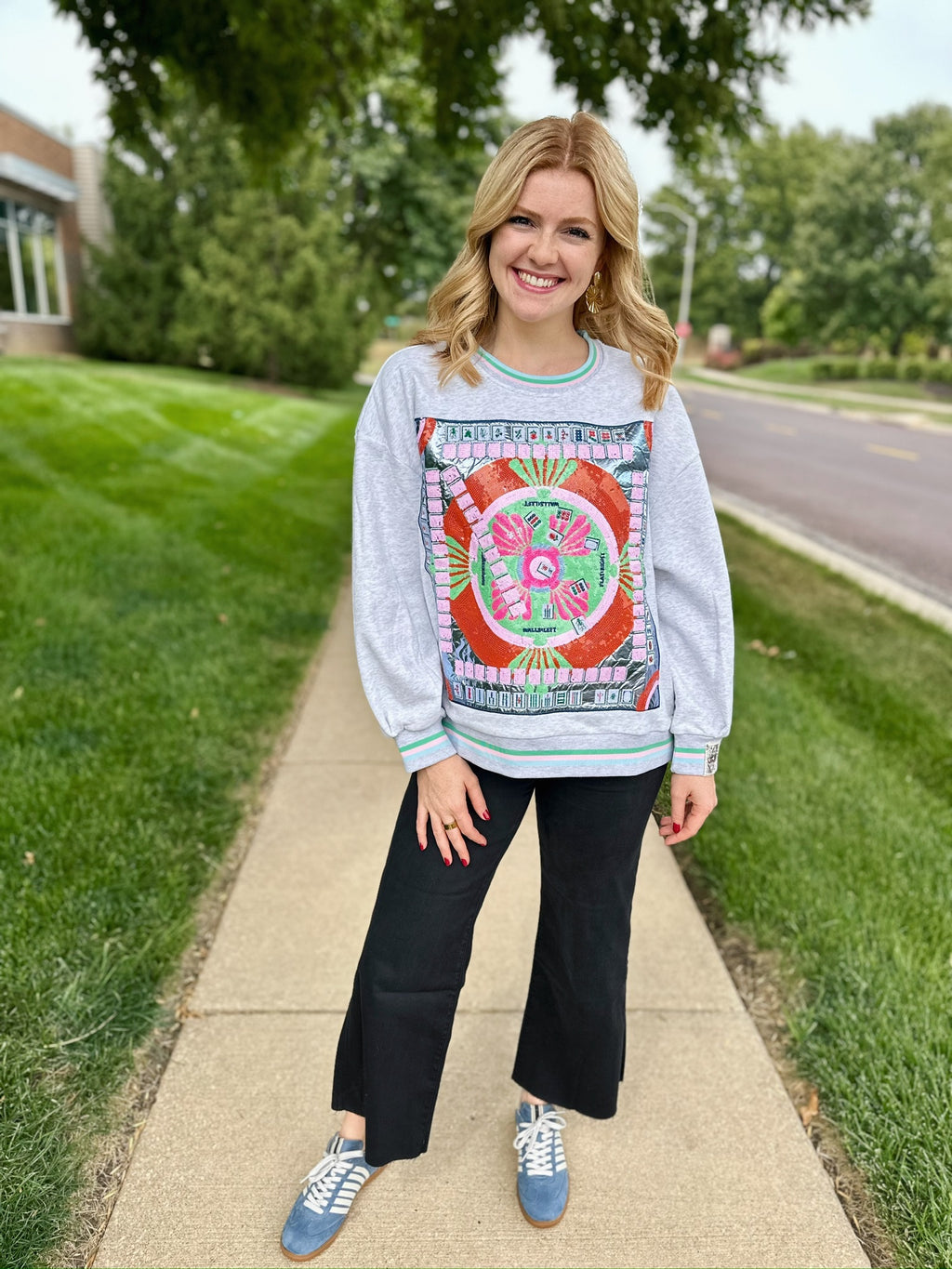 Queen of Sparkles Mahjong Sweatshirt