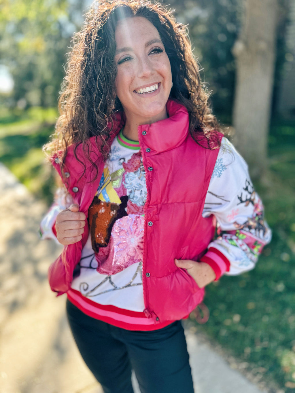 Pink Puffer Vest