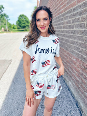 America Super Soft Women’s Set in White