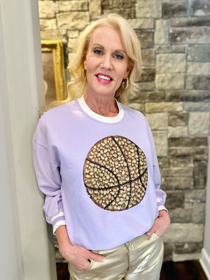 Queen of Sparkles K State Basketball Sweatshirt