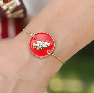 Arrowhead Coin Adjustable Toggle Bracelet