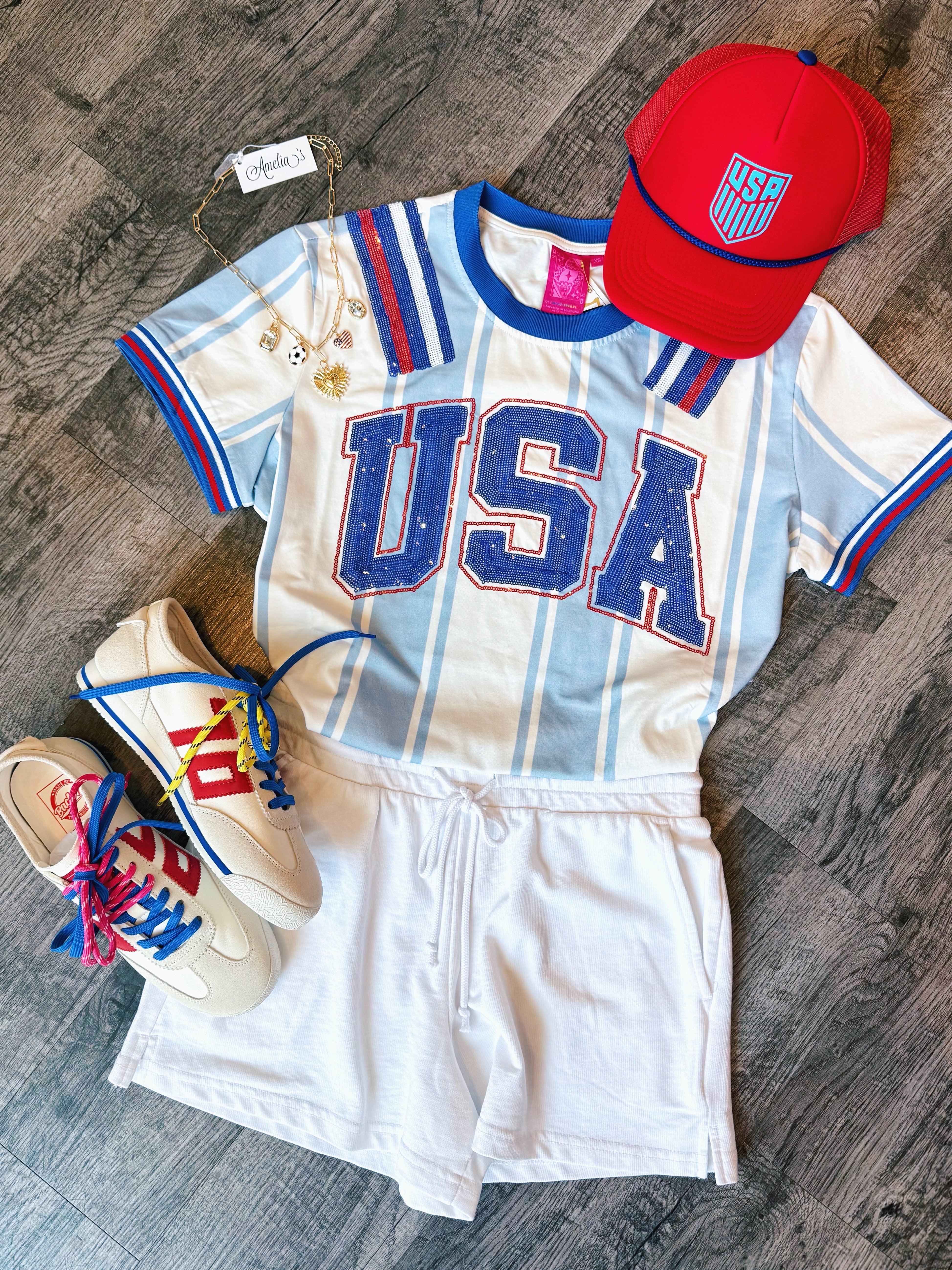 Queen of Sparkles Custom USA Soccer Jersey