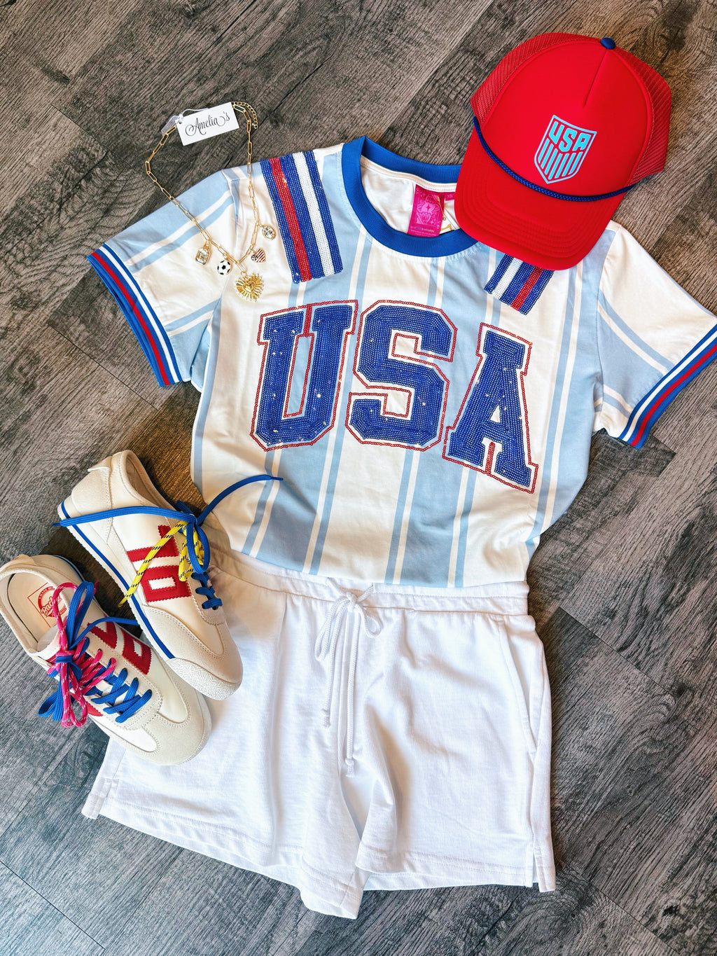 Queen of Sparkles Custom USA Soccer Jersey