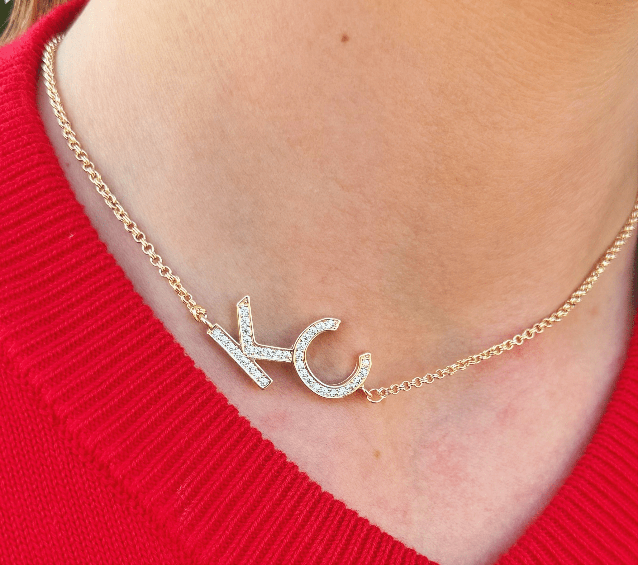 KC Pave Necklace - Amelia's Boutique