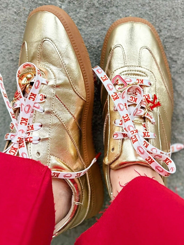 Custom KC Football Shoe Laces