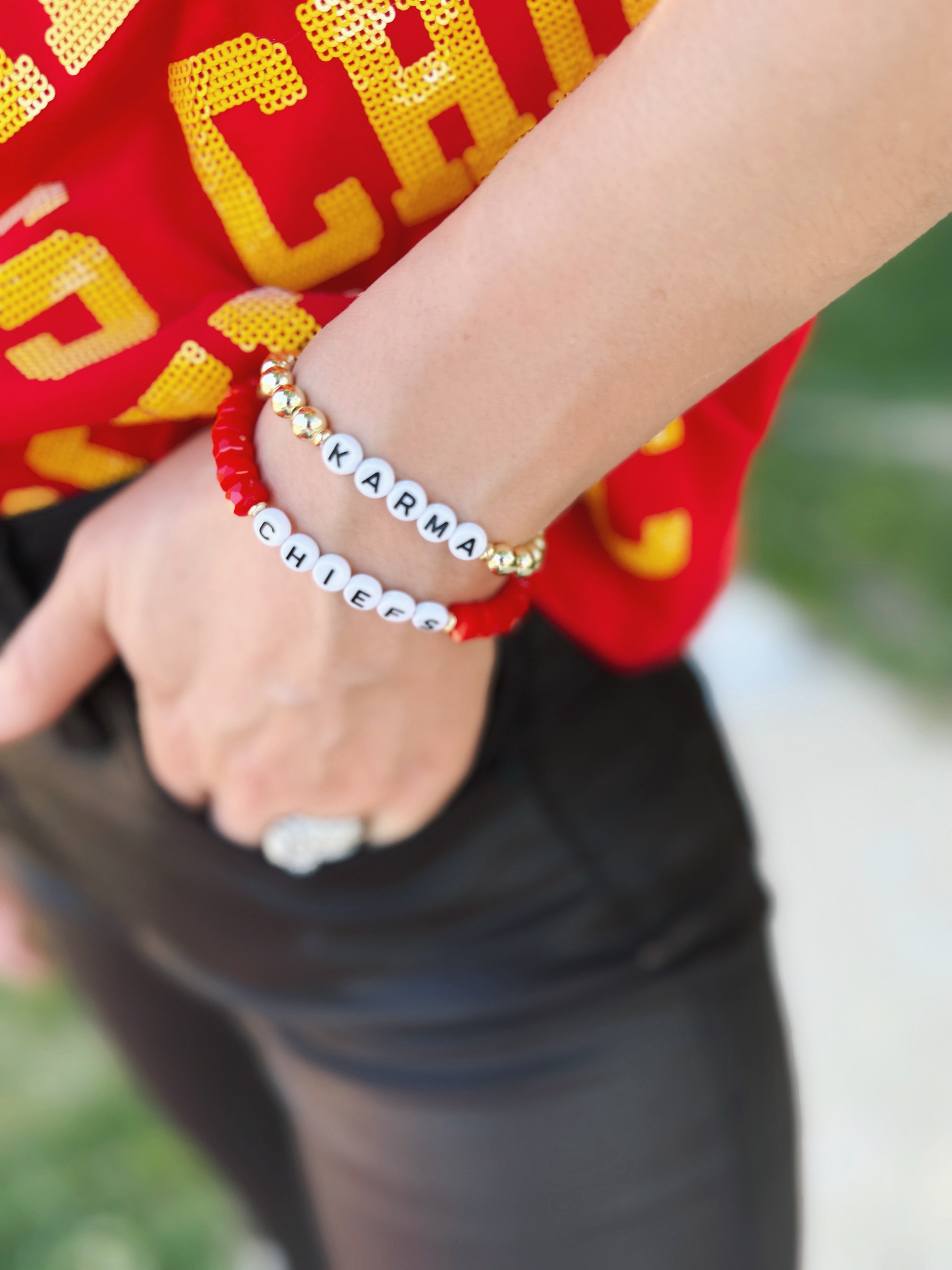 Chiefs Red Friendship Bracelet