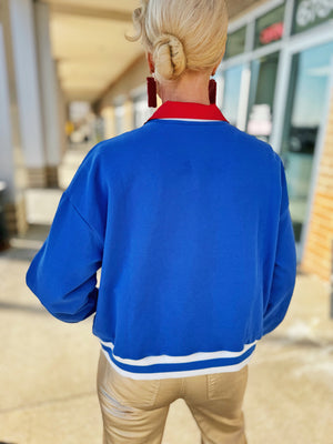 Queen of Sparkles KU Jayhawks Basketball Sweatshirt