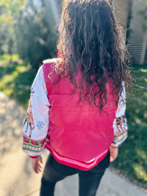 Pink Puffer Vest
