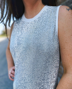 Queen of Sparkles Rhinestone Midi Dress