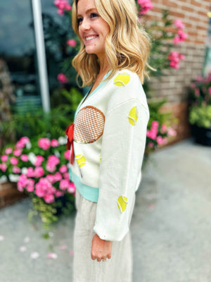Queen of Sparkles Tennis Cardigan