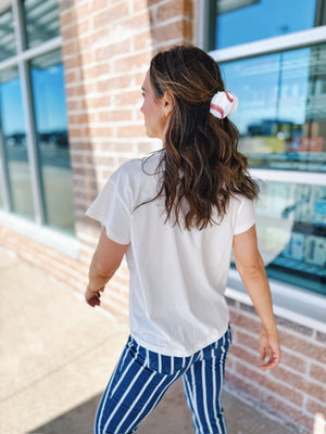 Queen of Sparkles Flower Baseball Tee